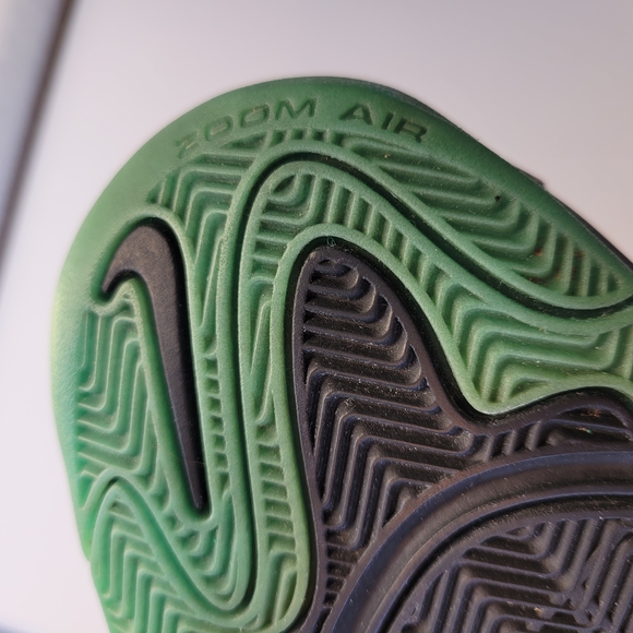 Nike Lil Penny Black and Green High-Top Sneakers with Color-Shifting Accents - Picture 8 of 13